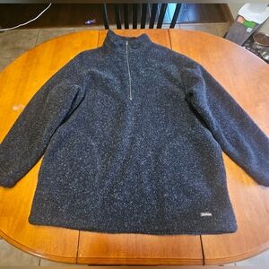 Woolrich Men's Quarter Zip, XL, black, Rugged Outerwear, made in USA